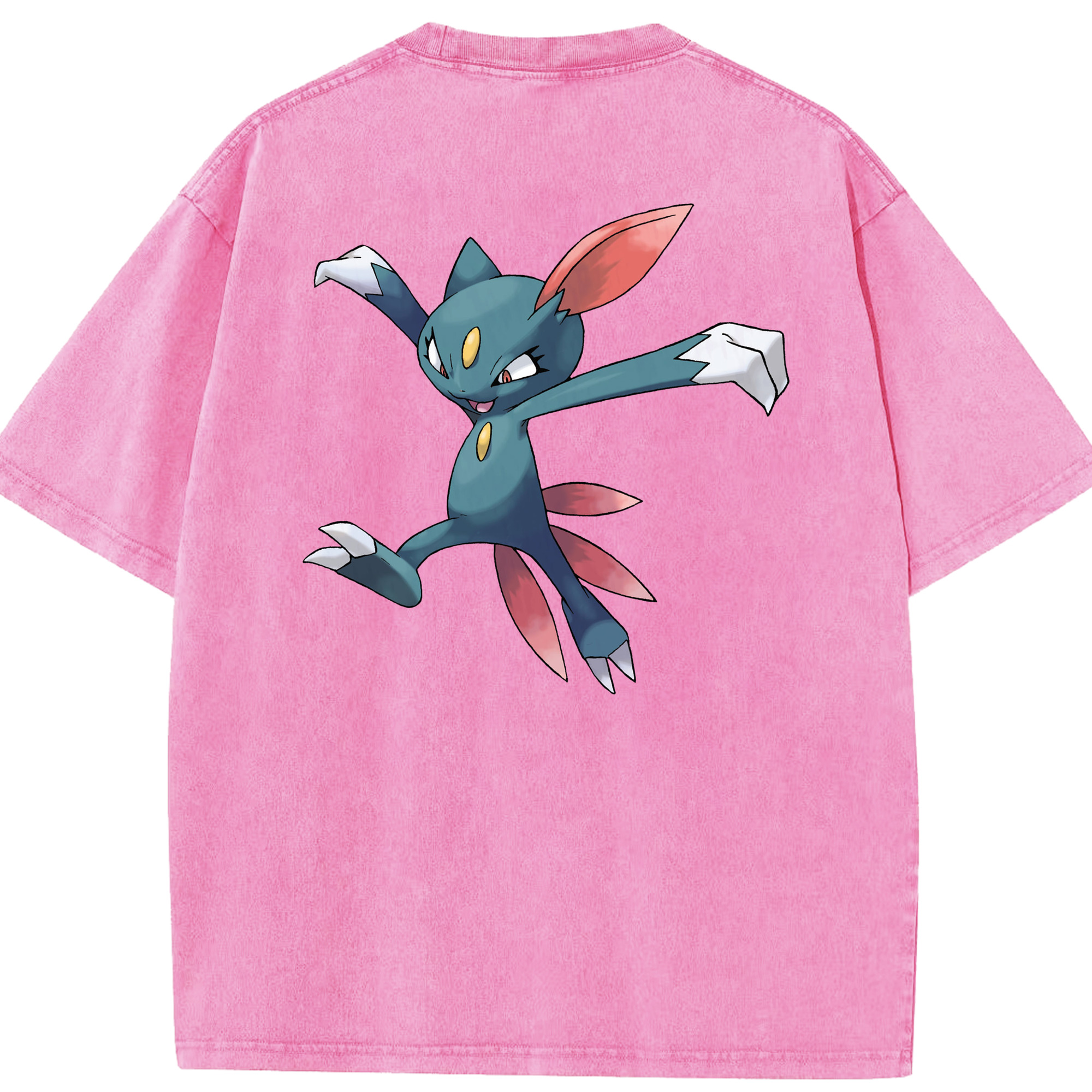 （画像用） ポケットモンスター Pokémon 綿100% ヴィンテージ風 半袖Tシャツ（背面プリント）